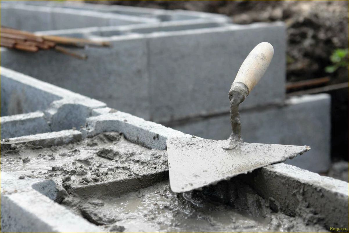 Выбираем бетон для фундамента: все тонкости и нюансы работы