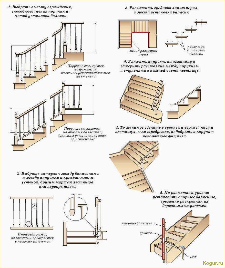 Установка балясин в лестницу: этап монтажа