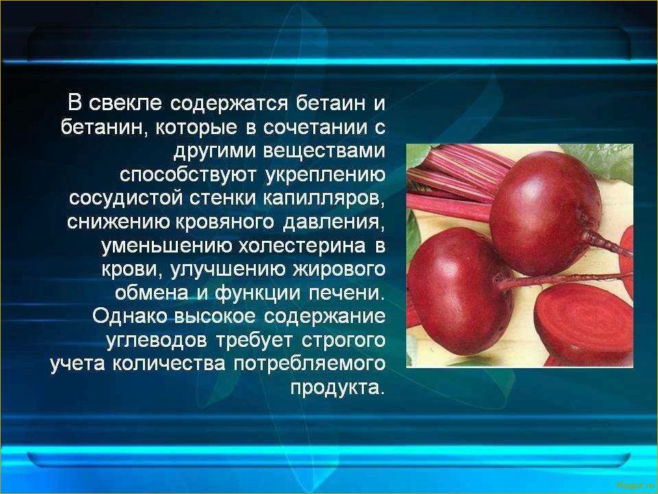 Польза свеклы для здоровья человека при регулярном потреблении