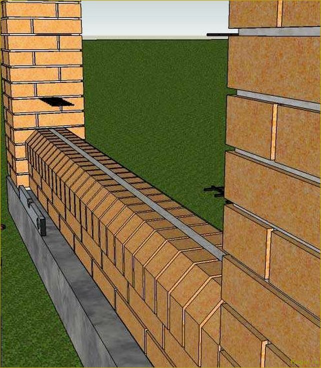 Как самостоятельно построить кирпичный забор