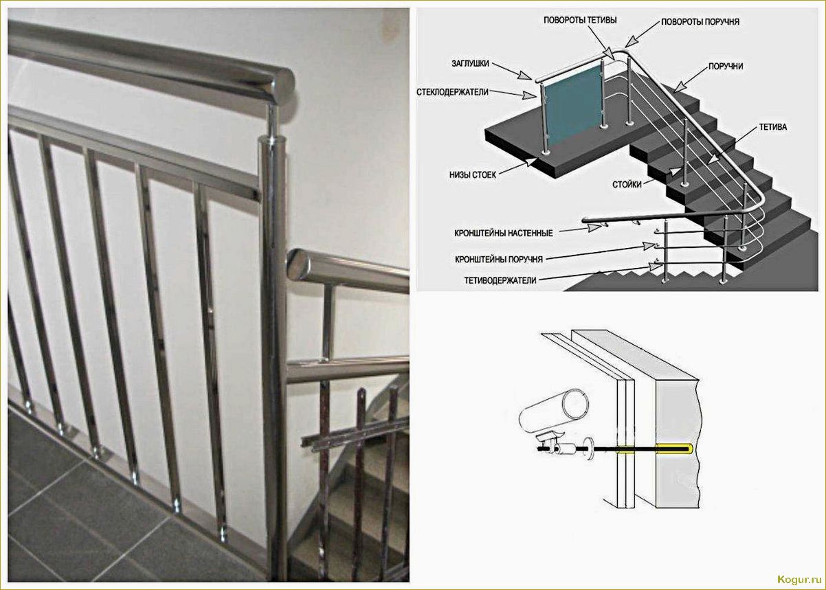 Установка перил на лестницу: этапы и нюансы