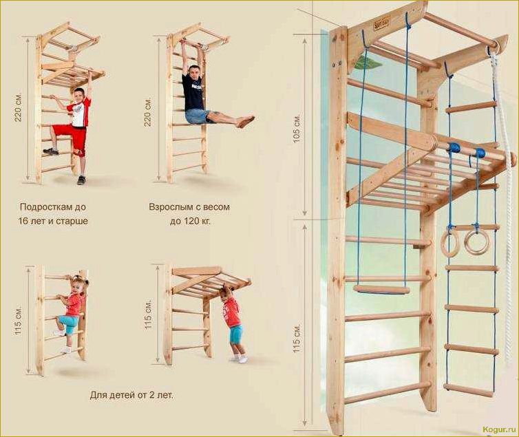 Установка домашнего спортивного уголка для детей: полезные советы и рекомендации