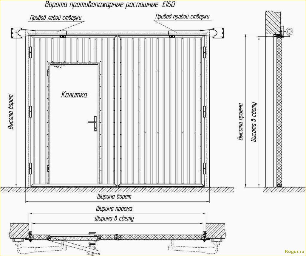 Самостоятельное изготовление и установка распашных гаражных ворот: пошаговая инструкция