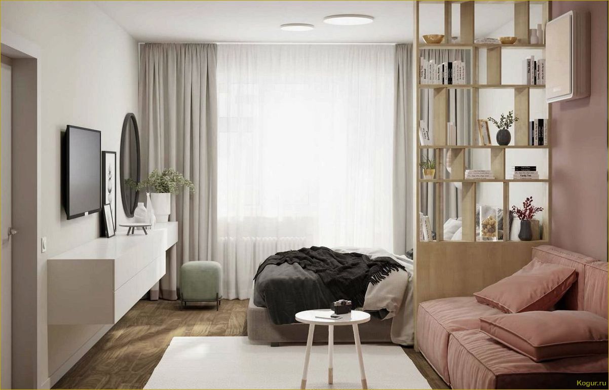 Идеи и советы дизайнеров по зонированию спальни в гостиной