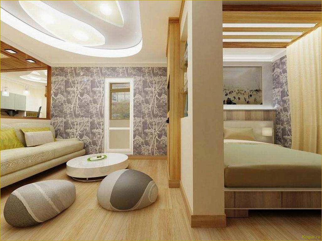 Идеи и советы дизайнеров по зонированию спальни в гостиной