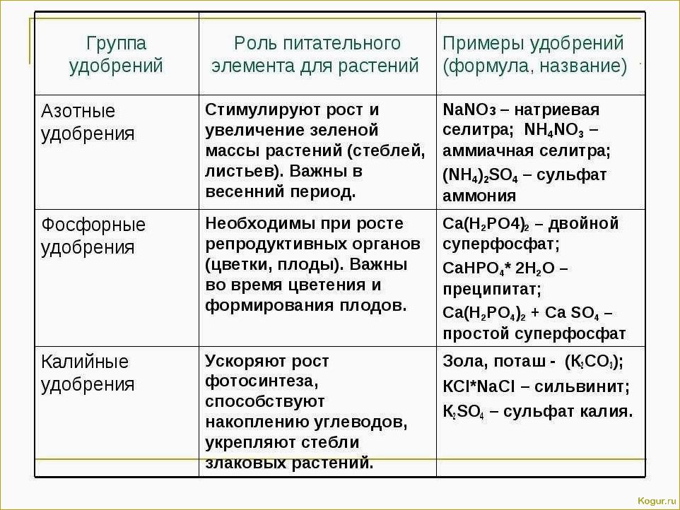 Калийные удобрения: значение и применение