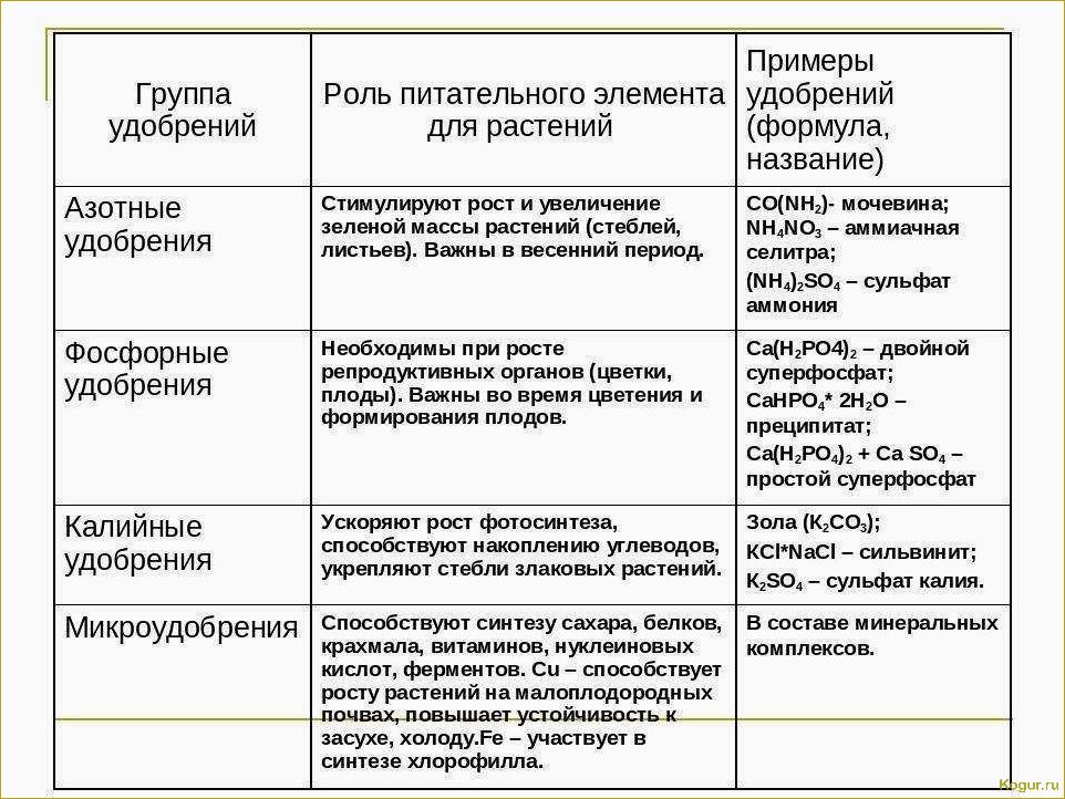 Калийные удобрения: значение и применение