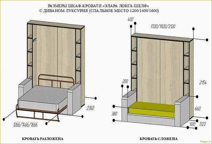 Откидные кровати — рациональное использование малогабаритной жилплощади