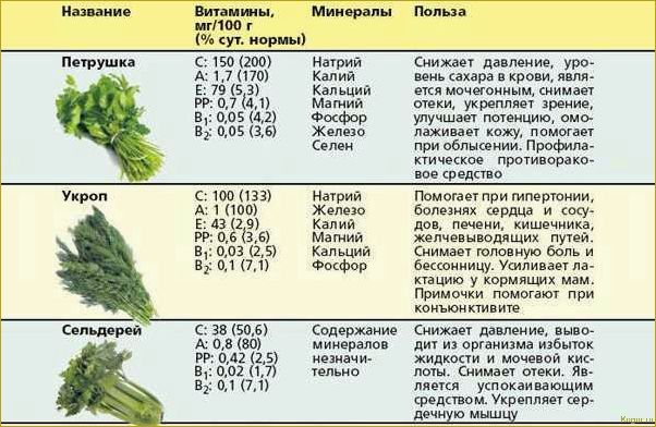 Виды и сорта петрушки: разнообразие и характеристики