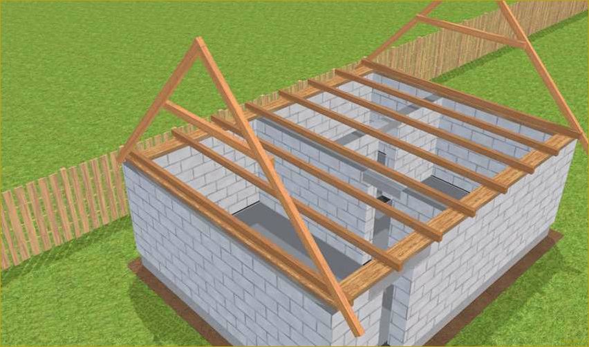 Как построить красивую и надежную двускатную крышу своими руками