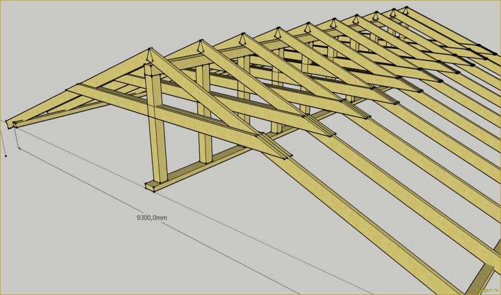 Как построить красивую и надежную двускатную крышу своими руками