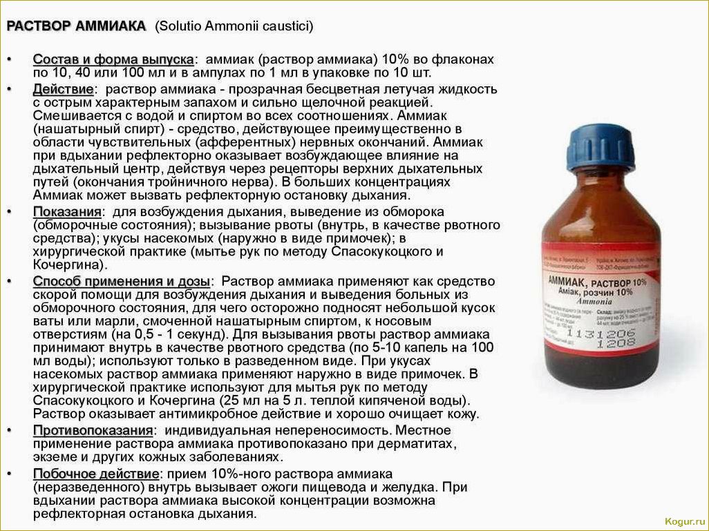 Эффективное применение нашатырного спирта в садоводстве