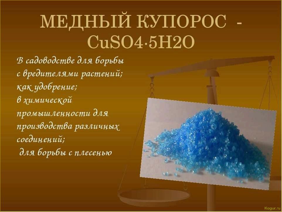 (инструкция, применению, медного, купороса, сферах) Инструкция по применению медного купороса в разных сферах