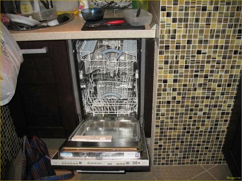 Установка посудомоечной машины на кухне своими руками
