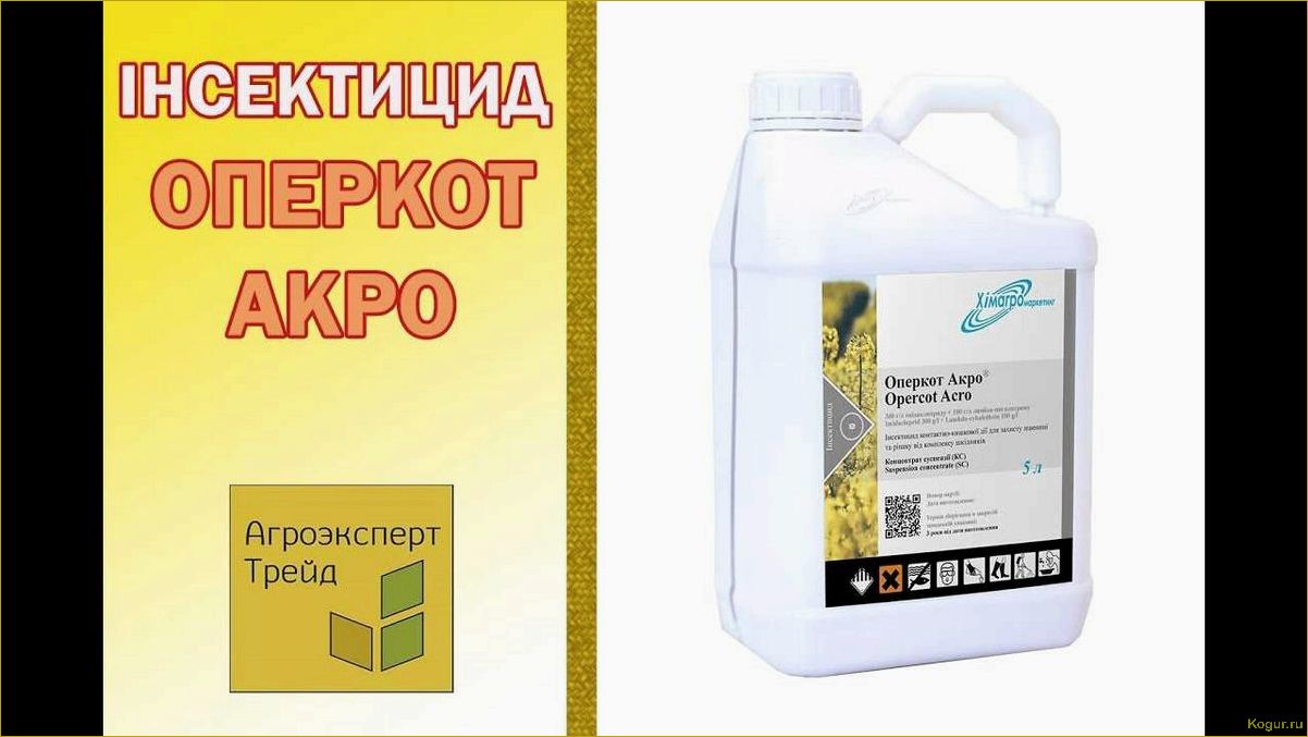 Подробное руководство по использованию инсектицида Оперкот Акро для борьбы с насекомыми