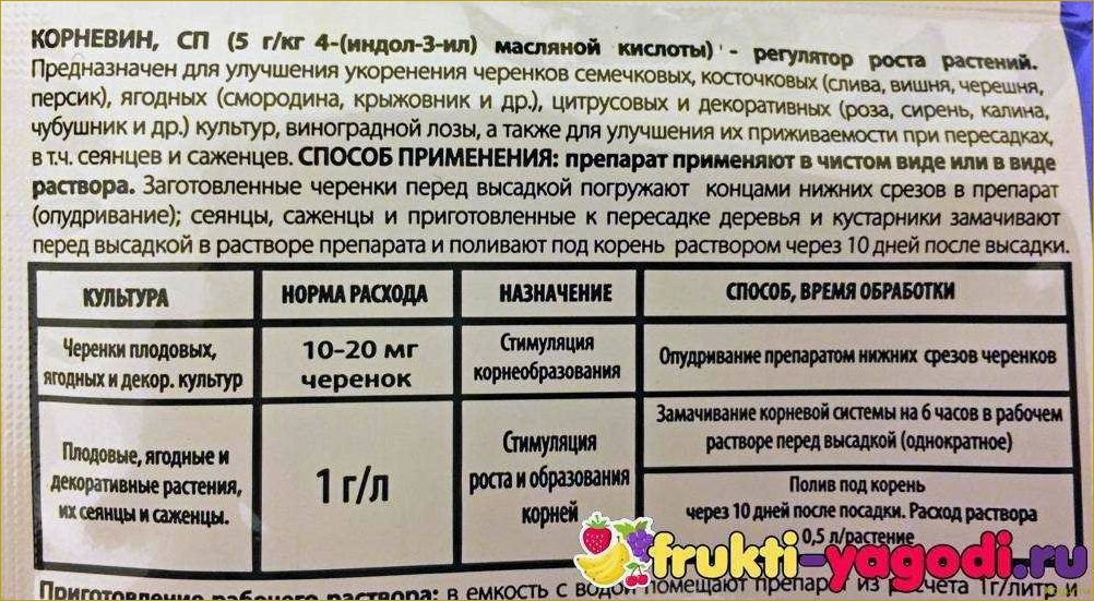 Инструкция по применению биостимулятора растений Корневин