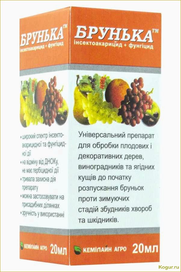 (инструкция, применению, препарата, брунька, деревьев) Инструкция по применению препарата Брунька для деревьев