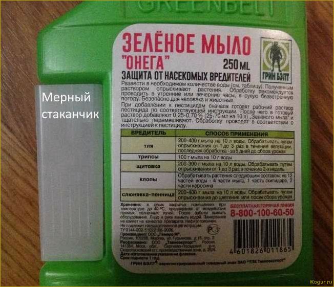 (зеленое, мыло, надежная, броня, растений) Зеленое мыло — надежная броня для растений
